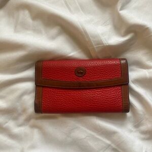 Dooney and Bourke red leather wallet